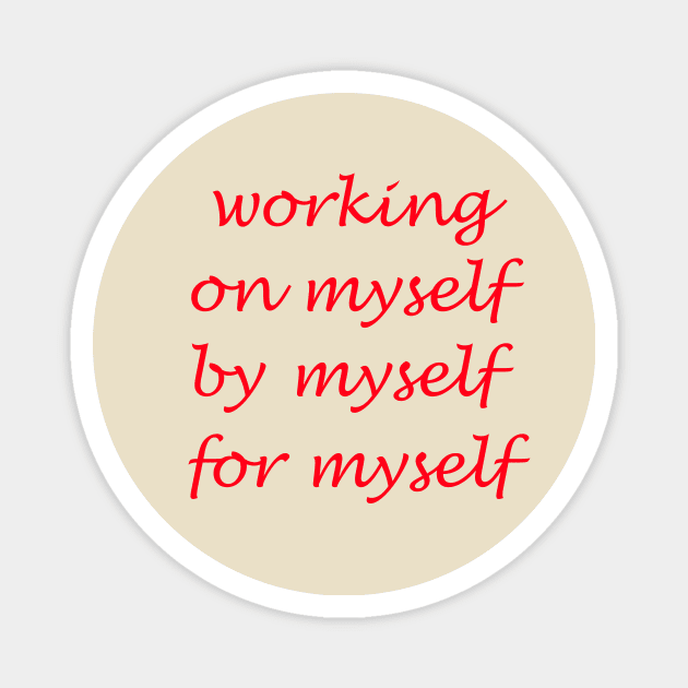 Myself Magnet by MIXOshop